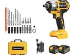 Avvitatore A Percussione, Coppia 520 N·M, Motore Brushless, Set 2 Batterie-A