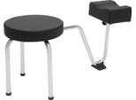 Poggiapiedi Per Pedicure, Regolabile In Altezza, Design Resistente, Nero