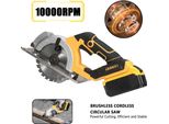 Sega Circolare, Motore Brushless, Angolo Di Taglio Regolabile, Con 1 Batteria