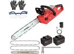 Motosega Elettrica, Senza Fili, Potenza 800 W, Con 2 Batterie