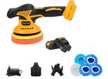 Lucidatrice Elettrica, 8 Livelli Di Velocità, Potente Motore Da 380 W, 2 Batterie