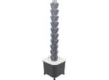 Torre Idroponica, Sistema Di Coltivazione Verticale, 50 Fori Per Piante, Grigio Chiaro