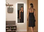 Specchio A Figura Intera, Altezza 120 Cm, Larghezza 40 Cm, Luci Led Dimmerabili, Vetro Infrangibile, Montaggio Verticale A Parete