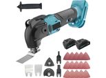 Utensile Oscillante A Batteria, 6 Velocità, Set Di Utensili Versatile, Con 2 Batterie