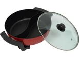 Pentola Elettrica Multifunzione, Capacità 6 Litri, Rosso E Nero