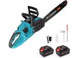 Motosega Elettrica, Lunghezza 40 Cm, Motore Brushless, Con 2 Batterie