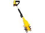 Macchina Per La Lavorazione Del Terreno A Batteria, Coltivatore Elettrico Portatile, Profondità Di Taglio 25 Cm, Giallo