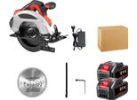 Sega Circolare, Motore Brushless, Angolo Di Taglio Regolabile, 2 Batterie, Ue
