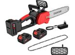 Motosega, Motore Brushless, Design Senza Fili, 2 Batterie, 2 Catene
