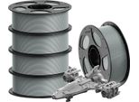 Filamento Per Stampante 3D, Materiale Petg, Diametro 1,75 Mm, 5 Kg Grigio