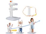 Supporto Per Vaschetta Da Bagno, Regolabile In Altezza, Design Stabile, Bianco