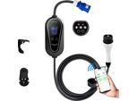 Caricabatterie Ev Portatile, Controllo Tramite App, Potenza Erogata 7 Kw, 7 Kw TYPE2 32A App
