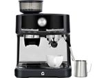 Macchina Per Caffè Espresso, Pressione 15 Bar, Macinacaffè E Montalatte Integrati, Nero