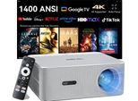 Mini Proiettore, Risoluzione 1080P, Connettività Wifi E Bluetooth, 1080P Nativo