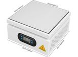 Piastra Riscaldante, Potenza 700 W, Intervallo Di Temperatura Regolabile, Argento, 220 V