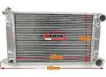 Radiatore In Alluminio, Dimensioni Interne 455 Mm X 310 Mm X 56 Mm, Dimensioni Totali 650 Mm X 338 Mm X 85 Mm, Dimensione Ingresso 38 Mm, Dimensione Uscita 44 Mm, Compatibilità Automobilistica Scirocco / Stile Pro Stock