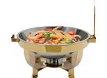 Chafing Dish, Struttura In Acciaio Inossidabile, Grande Capacità 8 L, Oro