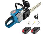 Motosega Elettrica, Motore Brushless, Design Senza Fili, 2 Batterie, Ue