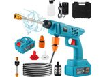 Idropulitrice Ad Alta Pressione, Design Senza Fili, Accessori Con Braccio Lungo, 1 Batteria