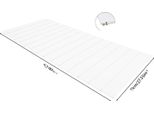 Ripiano Per Vasca Da Bagno, Design Pieghevole, Materiale Pvc Resistente, Bianco