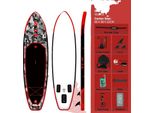 Tavola Da Paddle Gonfiabile, Kit Ibrido Kayak, Design Altamente Visibile, SUPFW10B
