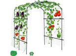 Pergola Da Giardino, Acciaio Inossidabile, Altezza 220 Cm, Dimensioni 180 Cm X 190 Cm, Richiede Montaggio, Adatta Per Piante Rampicanti