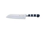 Serie 1905 Santoku Kullenschliff, 18Cm, Messer Schwarz/Silber