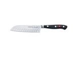 Premier Eurasia Santoku Kullenschliff, 18Cm, Messer Schwarz/Silber