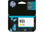 Hp 951 Yellow Officejet Ink Cartridge - Originale - Inchiostro A Base Di Pigmento - Giallo - Officejet Pro 251Dw - Officejet Pro 276Dw - Officejet Pro 8100 Eprinter - Officejet Pro 8600 E-Aio,... - 1 Pezzo(I) - Stampa Inkjet