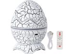 Led Music Starry Sky Projector Lamp, Lampada Di Proiezione Star Projector Galaxy Projector Con Telecomando E Altoparlante Bluetooth Kids Dinosaur Egg Gift