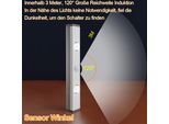 10CM Senza Fili Ha Condotto La Luce Del Gabinetto Con Il Rivelatore Di Moto, Usb Ricaricabile Dimmable Sotto La Luce Del Gabinetto, Luce Del Gabinetto Della Cucina Della Scala Della Cucina Ha Condotto La Luce Del Gabinetto, Bianco Caldo