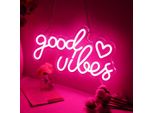 Good Vibes Luce Al Neon Luci Decorative Segno Al Neon Segno Al Neon, Led Segno Al Neon Decorazione Della Parete Per Sala Giochi Camera Da Letto Parete Bar Matrimonio Festa Regali Decorazione