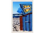 Vianmo Insegna In Legno 18X12 Cm Ostsee Strandkorb Blau Strand