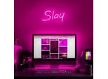 Usb Led Neon Wall Light, Rosa Slay Neon Sign Night Lights Neon Light Neon Sign Per Party Bar Gaming Bedroom Room Wall Decoration