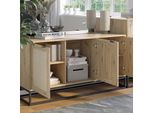 Vicco Credenza Natal, 140 X 72.5 Cm Con 3 Porte, Marrone/Marrone