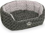 Nobby Komfort Letto Ovale "Seoli"" L X L X H: 65 X 57 X 22 Cm Grigio Scuro / Grigio Chiaro"
