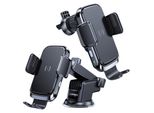 Forcell 2-In-1 Supporto Per Auto Qi, Ventosa A 360° E Supporto Per Ventilazione - Nero