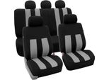 SB610 - Set Di Coprisedili, Per Veicoli Con O Senza Airbag Laterale, Nero, Grigio