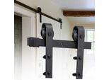 Set Di Montaggio Per Porte Scorrevoli Wolketon 6.6Ft/200Cm Sistema Per Porte Scorrevoli Set Di Montaggio Per Porte Scorrevoli Con Binario Incluso