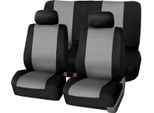 SB614 - Set Di Coprisedili, Per Veicoli Con O Senza Airbag Laterale, Nero, Grigio