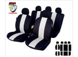 SB606 - Set Di Coprisedili, Per Veicoli Con O Senza Airbag Laterale, Nero, Grigio