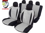 SB601 - Set Di Coprisedili, Per Veicoli Con O Senza Airbag Laterale, Nero, Grigio