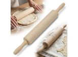 Rullo Rotante In Legno Per Pasta 44 Cm, Ø 5 Cm, Rullo Da Cucina