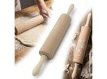 Rullo Per Pasta In Legno Girevole 46 Cm Ø 6,5 Cm Rullo Da Cucina