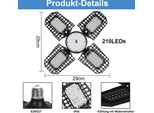 120W 210Leds E26/E27 Spettro Completo Led Pianta Crescere Lampada Pieghevole 1500Lm Pianta Lampada Pianta Luce Indoor Pianta Crescere Lampada Lampadina