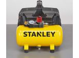 Compressore Stanley DN200/8/6 8 Bar - Compressore Silenzioso Con Serbatoio Da 6L - Compressore Di Aspirazione Senza Olio 105L/Min - Con Impugnatura E Piedini Antiscivolo - Adatto Per Utensili Pneumatici