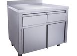 Armadio Ad Ante Scorrevoli Saro, Con 2 Cassetti E Alzatina, 1000X700Mm