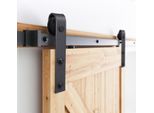 Sistema Di Porte Scorrevoli Jopassy Set Di Montaggio Per Porte Scorrevoli 150Kg Guida A Pavimento Guida A Rulli Set Di Montaggio Per Porte Scorrevoli Vetro/Legno Porta Scorrevole 152Cm