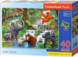 Castorland Puzzle Animali Della Giungla Maxi 40 Pezzi