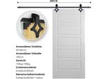 Fiqops Sistema Di Porte Scorrevoli Set Di Montaggio Per Porte Scorrevoli 150Kg Guida A Pavimento Guida Per Porte A Rullo Assemblaggio Set Di Binari Di Corsa Porta Scorrevole In Vetro/Legno 200Cm